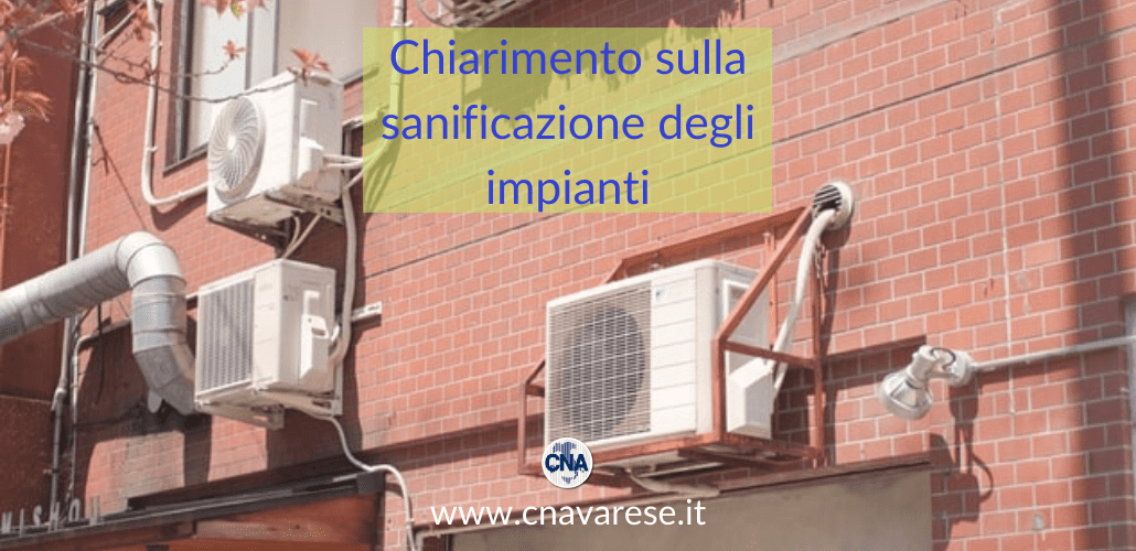 chiarimento unioncamere sanificazione impianti