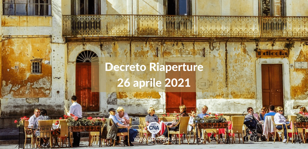 Decreto Riaperture 26 aprile