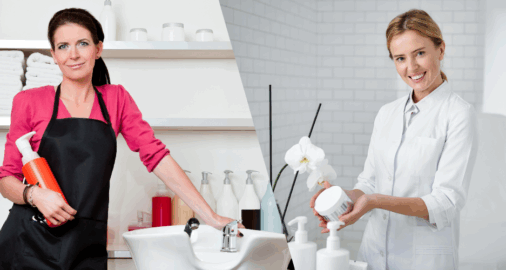 estetista e parrucchiere insieme