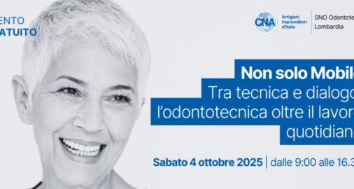 CNA Lombardia Nord Ovest organizza un evento di formazione per odontotecnici a Milano.